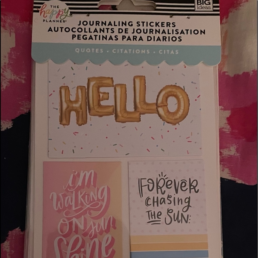 The Happy Planner Journaling Stickers in Fitness and Quotes
